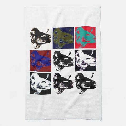 Pop Art Elephants Theedoek (Verticaal)