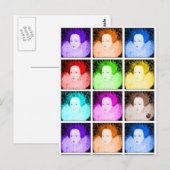 Pop Art Elizabeth I Briefkaart (Voorkant / Achterkant)