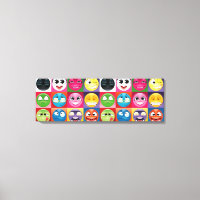 pop art emoji canvas