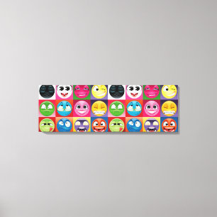 pop art emoji canvas afdruk