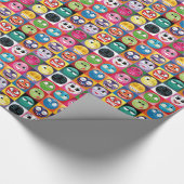 pop art emojis cadeaupapier (Hoek)