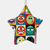pop art emojis keramisch ornament (Rechts)