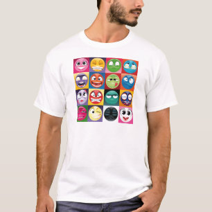 pop art emojis t-shirt