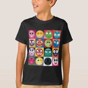 pop art emojis t-shirt