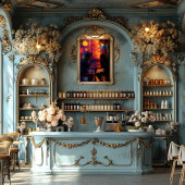 Pop Art: Encuentro Romántico Nocturno Foto Afdruk