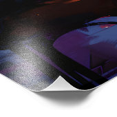 Pop Art: Encuentro Romántico Nocturno Foto Afdruk (Hoek)