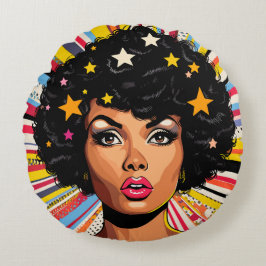 Pop Art Explosion Rond Kussen