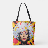 Pop Art Explosion Tote Bag (Achterkant)