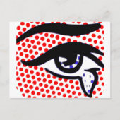 Pop Art Eye Briefkaart (Voorkant)