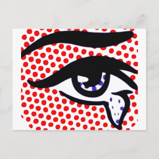 Pop Art Eye Briefkaart (Voorkant)
