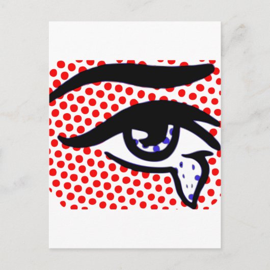 Pop Art Eye Briefkaart (Voorkant)
