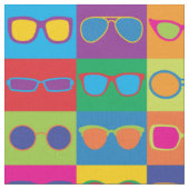 Pop Art Eyeglasses Stof (Close Up)