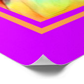 Pop Art Eyes als een vlam gebold Psychedelic Poster (Hoek)