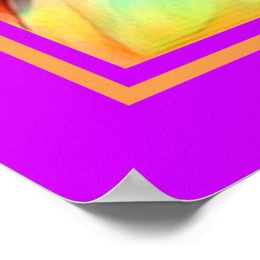 Pop Art Eyes als een vlam gebold Psychedelic Poster (Hoek)