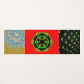 Pop Art Faces – Neon Yoga Mat (Achterkant (horizontaal))