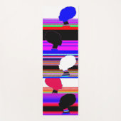 Pop Art Faces – Neon Yoga Mat (Voorkant)