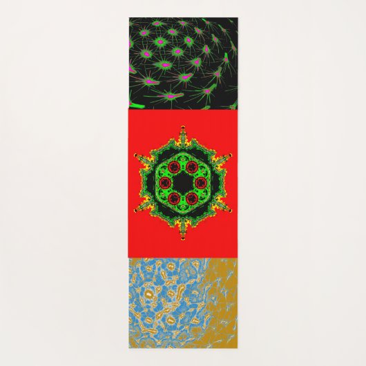 Pop Art Faces – Neon Yoga Mat (Achterkant)