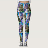 Pop Art Feestdagen Leggings (Voorkant)