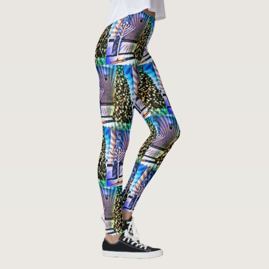 Pop Art Feestdagen Leggings (Rechts)
