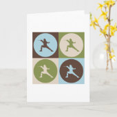 Pop Art Fencing Kaart (Gele Bloem)