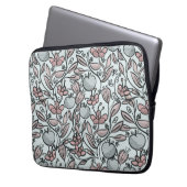 Pop art floral laptop sleeve (Voorkant Links)