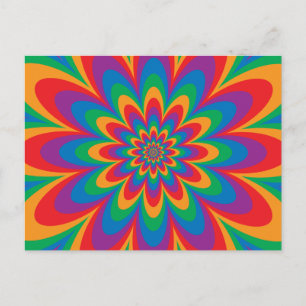 Pop Art Flower Briefkaart