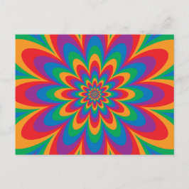 Pop Art Flower Briefkaart