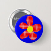 Pop Art Flower Ronde Button 5,7 Cm (Voorkant /achterkant)