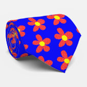 Pop Art Flower Stropdas (Opgerold)
