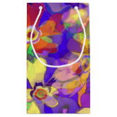Pop Art Flowers Klein Cadeauzakje (Achterkant)