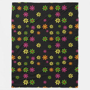 Pop Art Flowers naadloos patroon + uw ideeën Fleece Deken