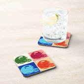 Pop Art Football Helm Hard plastic onderzetter (Rechterzijde)