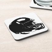 Pop Art Football Helm Hard plastic onderzetter (Linkerzijde)