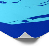 Pop art Football Helm Poster (Hoek)