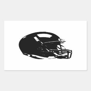 Pop Art Football Helm Rechthoek Sticker