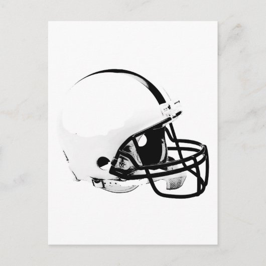 Pop Art Football Helmet Briefkaart (Voorkant)