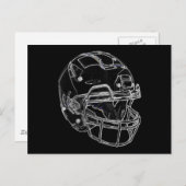 Pop Art Football Helmet Briefkaart (Voorkant / Achterkant)