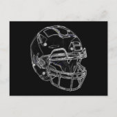 Pop Art Football Helmet Briefkaart (Voorkant)