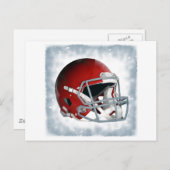Pop Art Football Helmet Briefkaart (Voorkant / Achterkant)