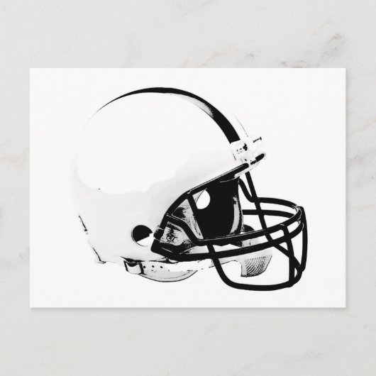 Pop Art Football Helmet Briefkaart (Voorkant)