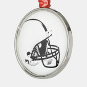 Pop Art Football Helmet Metalen Ornament (Links)