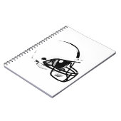 Pop Art Football Helmet Notitieboek (Linkerzijde)