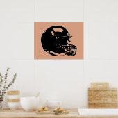 Pop Art Football Helmet Poster (Keuken)