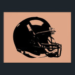 Pop Art Football Helmet Poster<br><div class="desc">American Sport Games Digital Artworks - Pop Art Style Football Helmet</div>