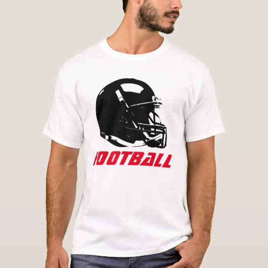 Pop Art Football Helmet T-Shirt - Populaire sport (Voorkant)