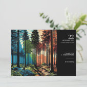 Pop Art Forest Save The Date (Staand voorkant)