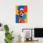 Pop Art Foto Collage  Poster (Thuiskantoor)