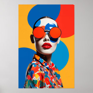 Pop Art Foto Collage  Poster