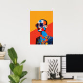 Pop Art Foto Collage  Poster (Thuiskantoor)