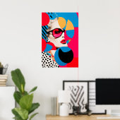 Pop Art Fotocollage Poster (Thuiskantoor)